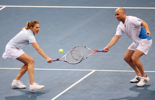 Schaulaufen für Graf & Agassi in Wimbledon