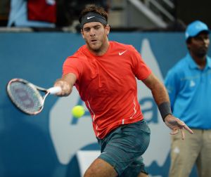 Schnelldurchgang: Juan Martin del Potro gewann das Match gegen Bernard Tomic in nur 54 Minuten.