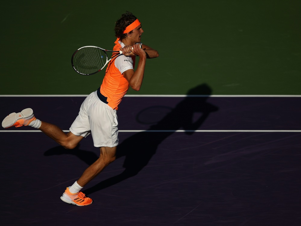 Alexander Zverev erstmals im Viertelfinale der Miami Open