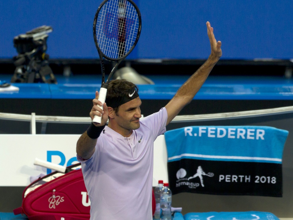 Hopman Cup Federer gelingt dritter Sieg im dritten Einzel tennis MAGAZIN