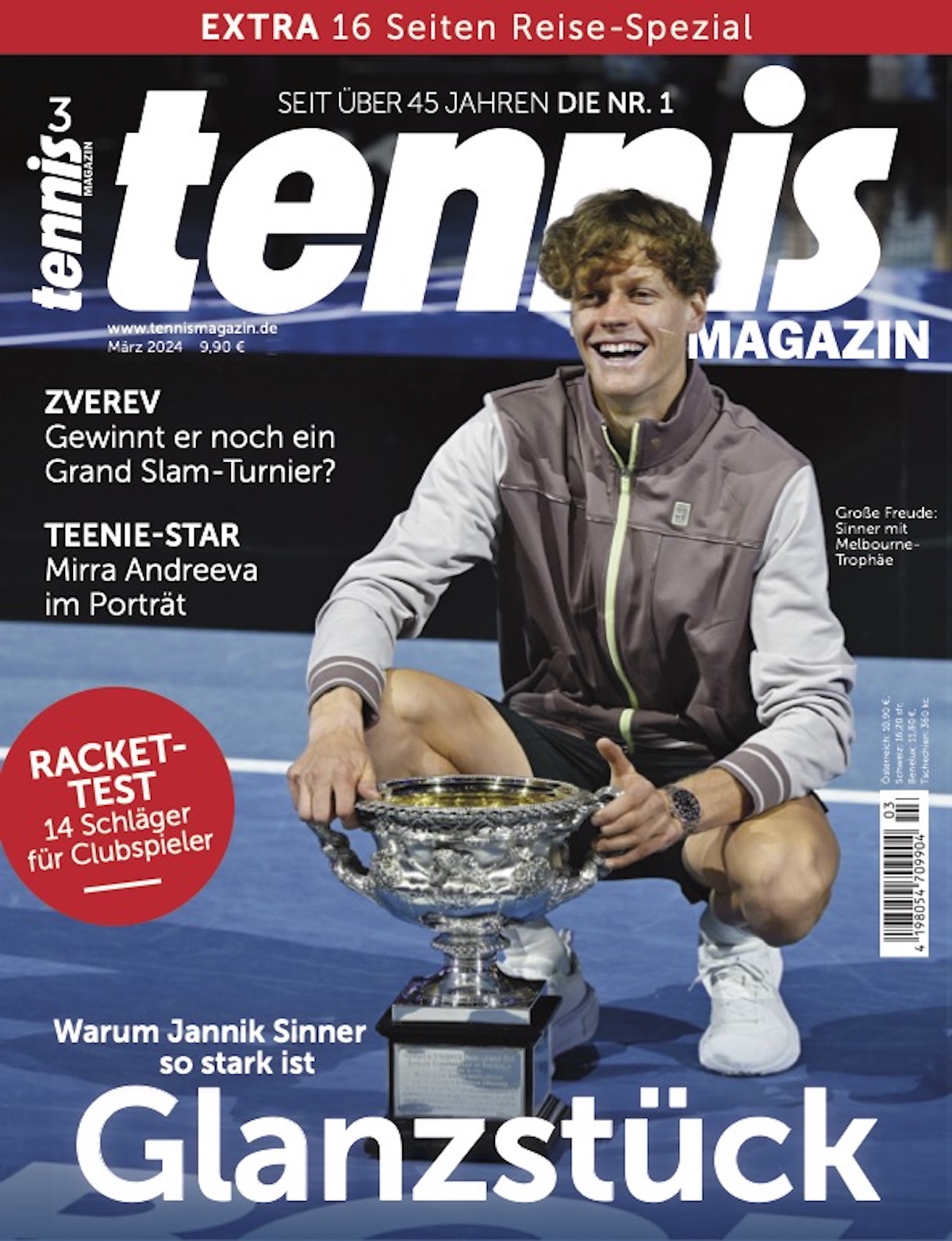 tennis MAGAZIN 4/2024 Jannik Sinners Glanzstück tennis MAGAZIN