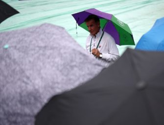 Wimbledon: Regen sorgt erneut für Unterbrechungen