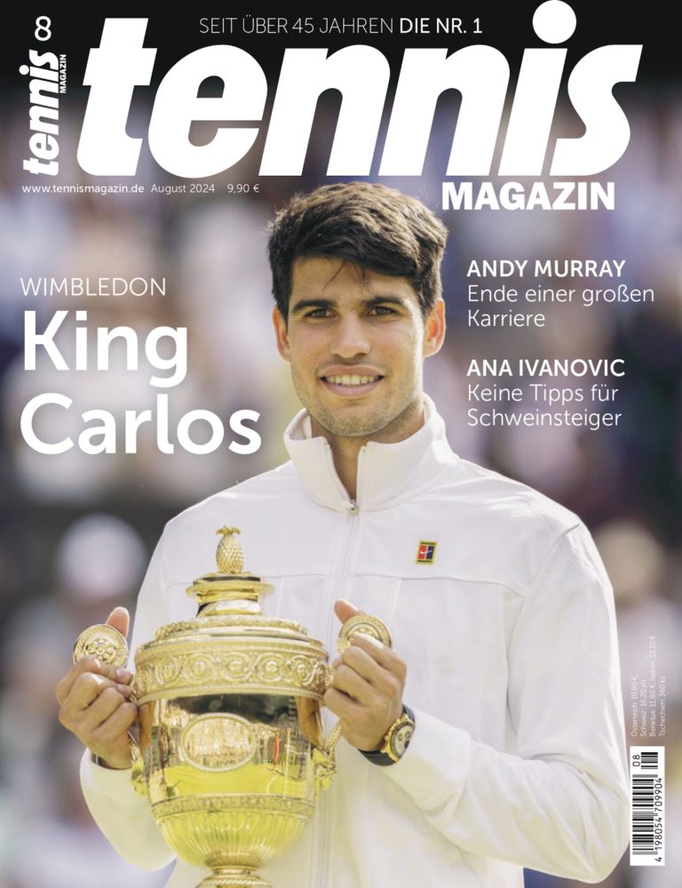 tennis MAGAZIN 08/2024: Carlos Alcaraz – König von Wimbledon