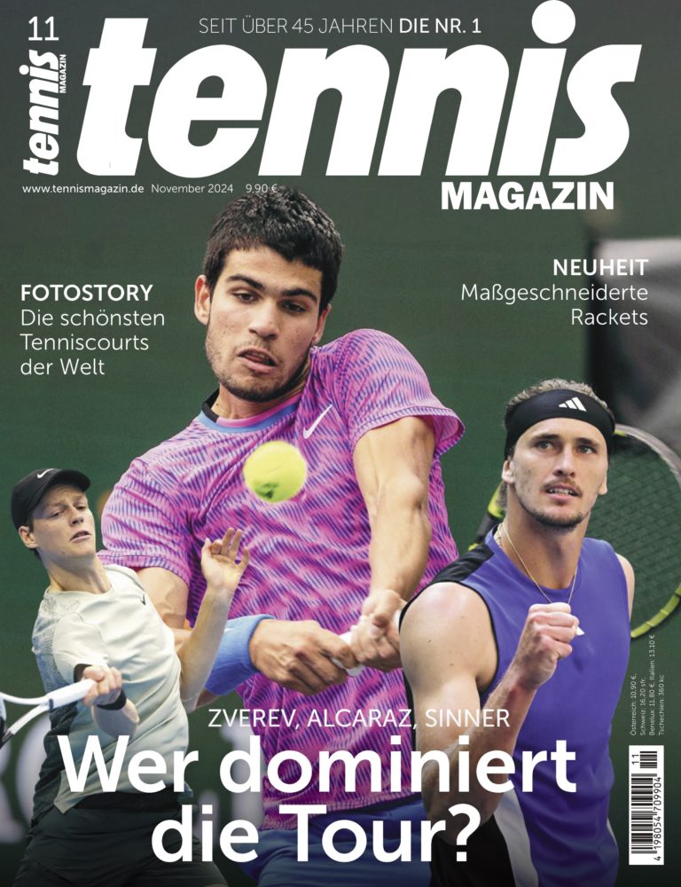 tennis MAGAZIN 11/2024: Zverev, Alcaraz, Sinner – Wer dominiert die Tour?